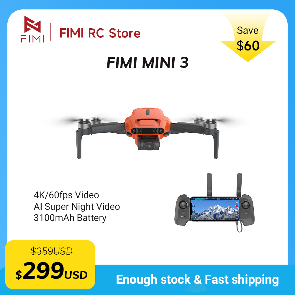 Drone Gimbal 3 Axis - FIMI MINI 3 카메라 드론 4K